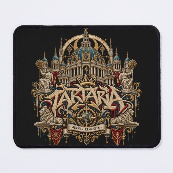 Item preview, Gothic Cathedral Graffiti Embroidery – Aether Remembers Old World Architecture designed and sold by Emoji Emblems.