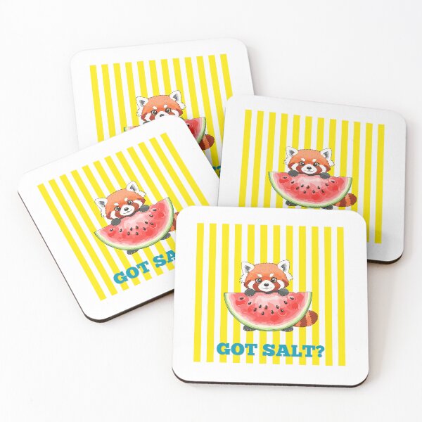 Item preview, Cutee Watermelon Shirt.  Red Panda Eating a Watermelon.  Gift for Watermelon Lover.  Gift for Panda Lover.  Craving Salt.  Got Salt? designed and sold by ShrimpAndGrits.