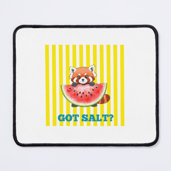 Item preview, Cutee Watermelon Shirt.  Red Panda Eating a Watermelon.  Gift for Watermelon Lover.  Gift for Panda Lover.  Craving Salt.  Got Salt? designed and sold by ShrimpAndGrits.