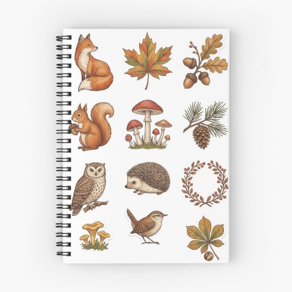 Item preview, Autumn forest stickers designed and sold by Valery´s art.