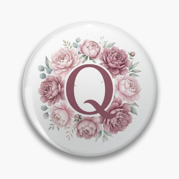Item preview,  Letter Q Pink Peony Floral Monogram designed and sold by ITCHAWAWAA.