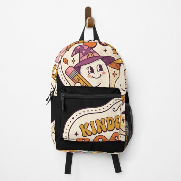 Item preview, Kindergarten Boo Crew Retro Ghost Teacher Halloween Badge designed and sold by TeNovaStudio ⭐⭐⭐⭐⭐.
