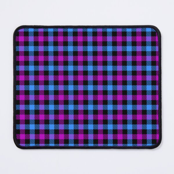 Item preview, Blue And Purple Gingham Check Black designed and sold by PatternTitan.