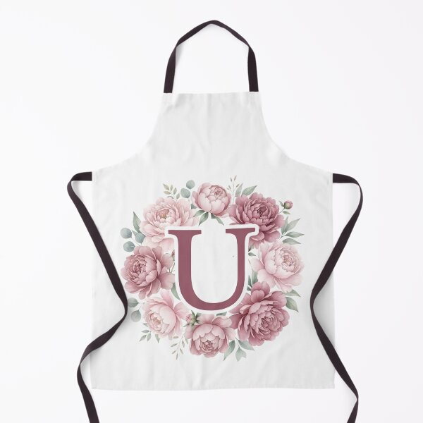 Item preview,  Letter U Pink Peony Floral Monogram designed and sold by ITCHAWAWAA.
