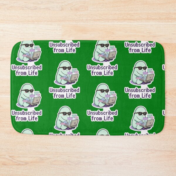 Item preview, Unsubscribed From Life - Cute Ghost Laptop Pixel Art Aesthetic designed and sold by LUKOWEAR.