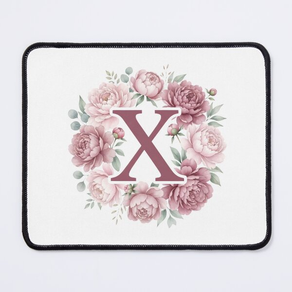 Item preview,  Letter X Pink Peony Floral Monogram designed and sold by ITCHAWAWAA.