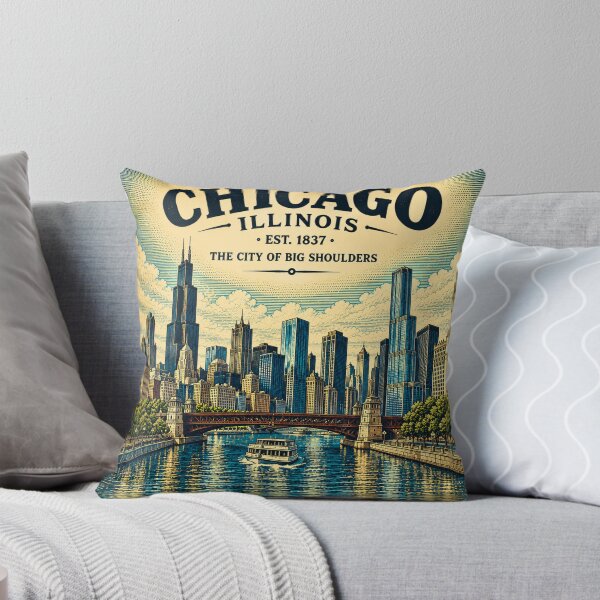 Item preview, Vintage Chicago Skyline Illinois Adventure designed and sold by T-Motive.