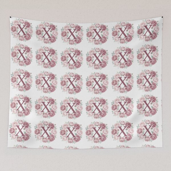 Item preview,  Letter X Pink Peony Floral Monogram designed and sold by ITCHAWAWAA.