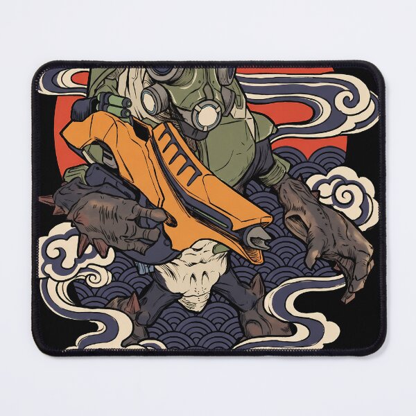 Item preview, A Grunt Halo Ukiyo-e Gamer Graphic Tee designed and sold by Senpaiwaves.