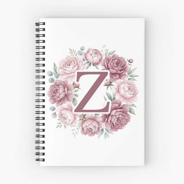 Item preview, Letter Z Pink Peony Floral Monogram designed and sold by ITCHAWAWAA.