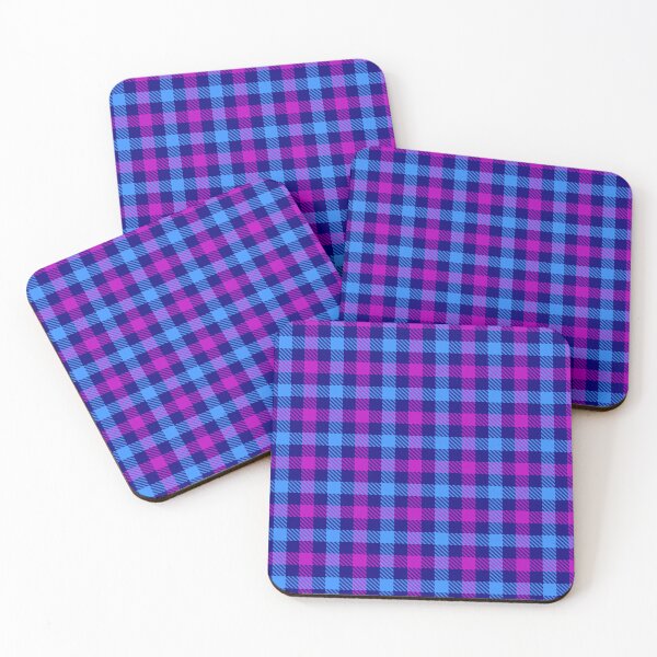 Item preview, Blue And Purple Gingham Check Navy Blue  designed and sold by PatternTitan.