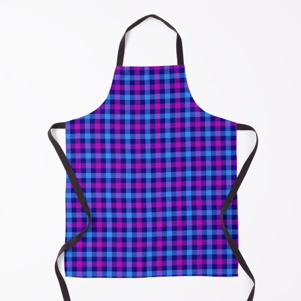 Item preview, Blue And Purple Gingham Check Navy Blue  designed and sold by PatternTitan.