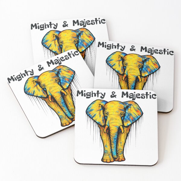 Item preview, Mighty & Majestic – Elephant Street Art designed and sold by SidneiSampaioStudio.