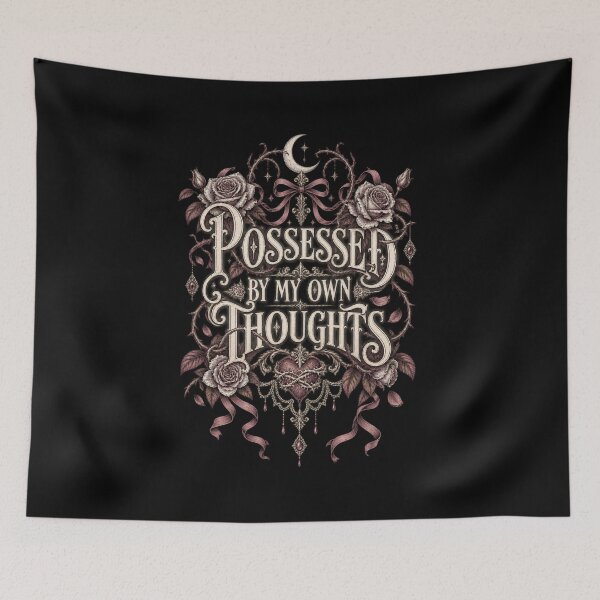 Item preview, Romantic Goth Dark Thoughts Art designed and sold by Meandmyshop.