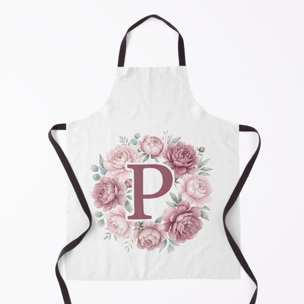 Item preview,  Letter P Pink Peony Floral Monogram designed and sold by ITCHAWAWAA.