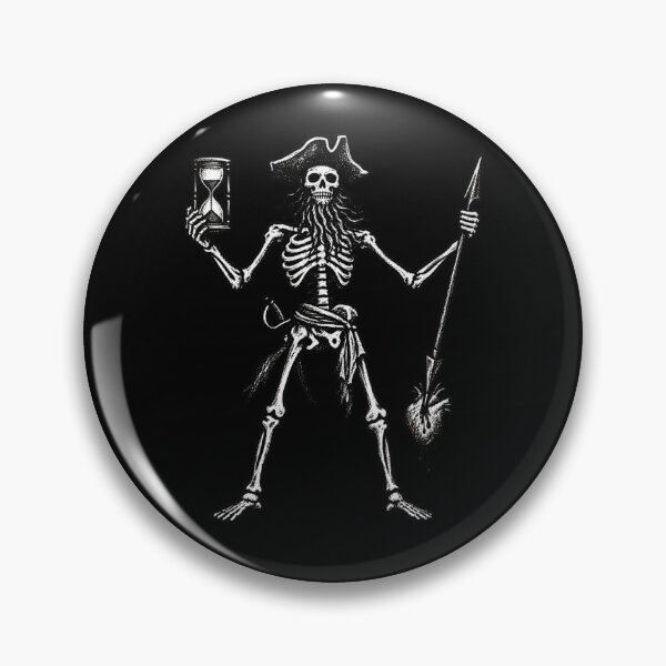 Item preview, Blackbeard Pirate Flag Edward Teach Historic Jolly Roger Sticker designed and sold by Biriba+55.