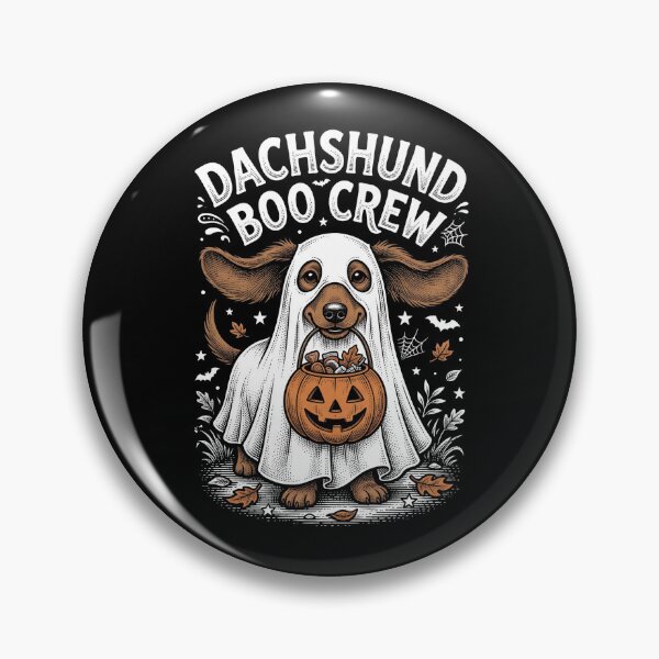 Item preview, Dachshund Boo Crew Ghost Costume Trick Or Treat Halloween Dog designed and sold by TeNovaStudio ⭐⭐⭐⭐⭐.