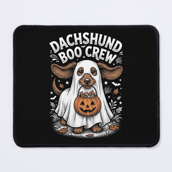 Item preview, Dachshund Boo Crew Ghost Costume Trick Or Treat Halloween Dog designed and sold by TeNovaStudio ⭐⭐⭐⭐⭐.