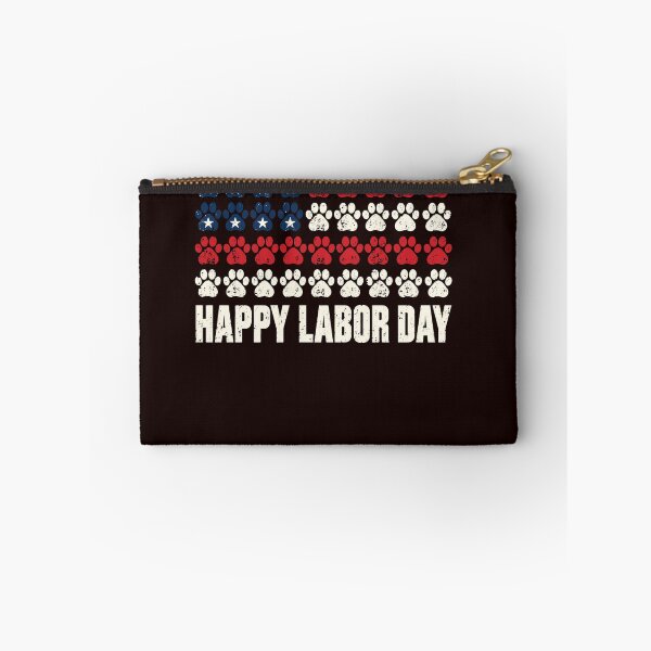 Item preview, Labor Day patriotic paw print graphic with distressed stars designed and sold by beoldfashioned.