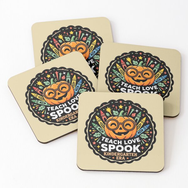 Item preview, Teach Love Spook Kindergarten Era Pumpkin Teacher Halloween Badge designed and sold by TeNovaStudio ⭐⭐⭐⭐⭐.