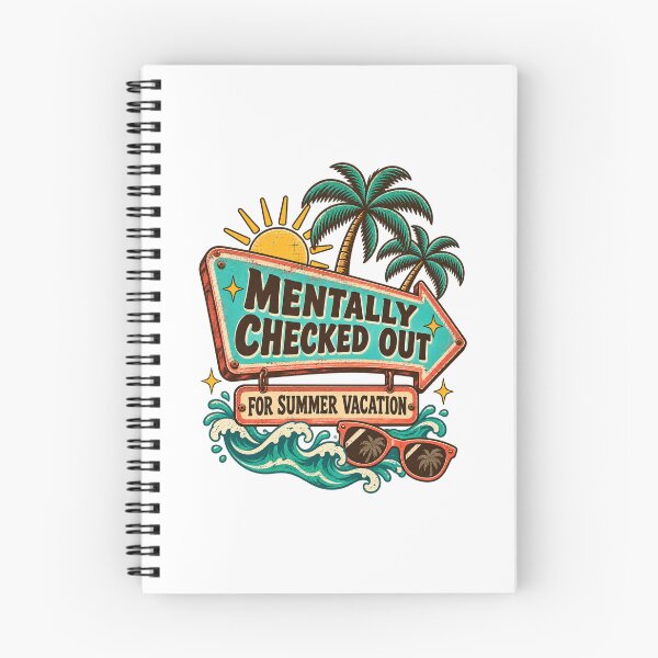 Item preview, Mentally Checked Out for Summer Vacation Retro Motel Sign designed and sold by urbinet.