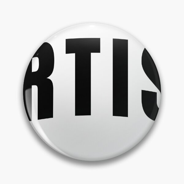 Item preview, Bold “ARTIST” typography with a playful warped and irregular letter style. A striking black-and-white graphic ideal for creative themes, artist apparel, stickers, posters designed and sold by PIXEL POP DESIGNS - Beyond the Norm!.