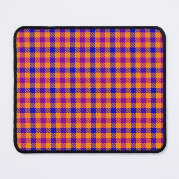 Item preview, Blue And Purple Gingham Check Orange  designed and sold by PatternTitan.