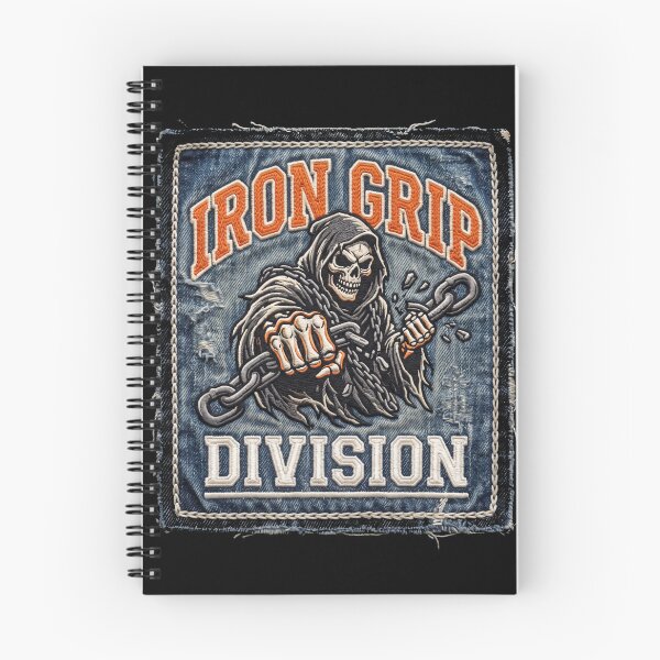 Item preview, Iron Grip Division Grim Reaper Breaking Chains Biker Patch designed and sold by TeNovaStudio ⭐⭐⭐⭐⭐.