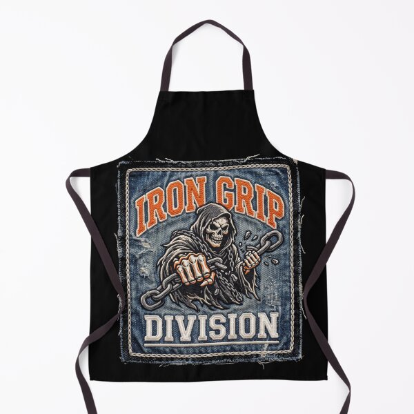 Item preview, Iron Grip Division Grim Reaper Breaking Chains Biker Patch designed and sold by TeNovaStudio ⭐⭐⭐⭐⭐.