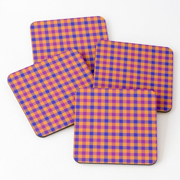 Item preview, Blue And Purple Gingham Check Orange  designed and sold by PatternTitan.