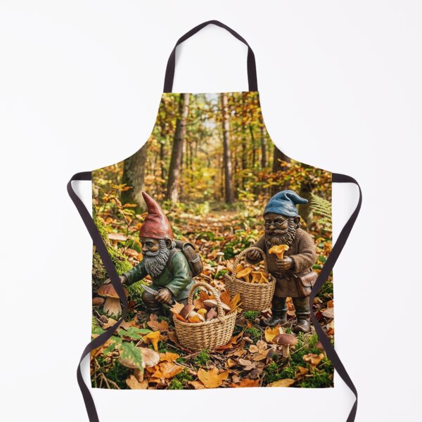 Item preview, Autumn Mushroom Foraging Gnomes Art Print – Cozy Mushroom Lover Gift, Poland Travel Decor designed and sold by Purrfecta.