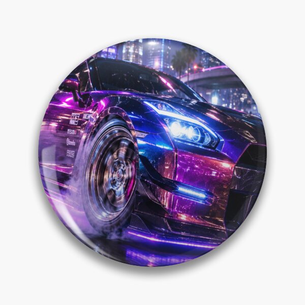 Item preview, JDM Neon Drift Car – Japanese Street Racing Cyberpunk designed and sold by JMAVILA ART.
