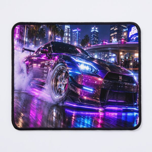 Item preview, JDM Neon Drift Car – Japanese Street Racing Cyberpunk designed and sold by JMAVILA ART.
