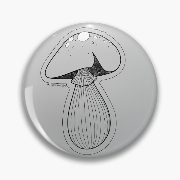 Item preview, Greyscale Mushroom Pop Art designed and sold by nenenebobo.