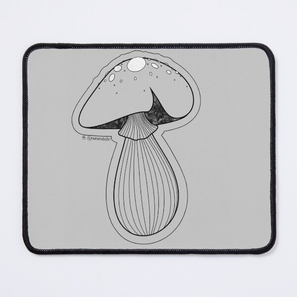 Item preview, Greyscale Mushroom Pop Art designed and sold by nenenebobo.