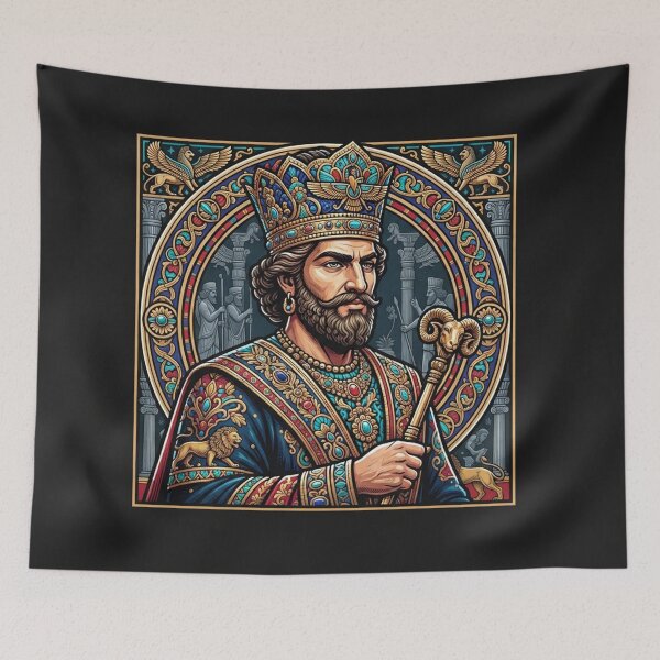 Item preview, Cyrus the Great Ancient Persian King Portrait designed and sold by Owcomm.