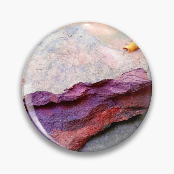 Artikelvorschau, Colorful Layered Stone - Vibrant Purple Pigment & Rock Texture Photography entworfen und verkauft von PicturePic.