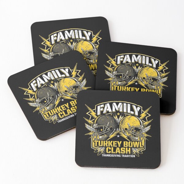 Item preview, Family Turkey Bowl Clash Head To Head Thanksgiving Football Rivalry designed and sold by TeNovaStudio ⭐⭐⭐⭐⭐.
