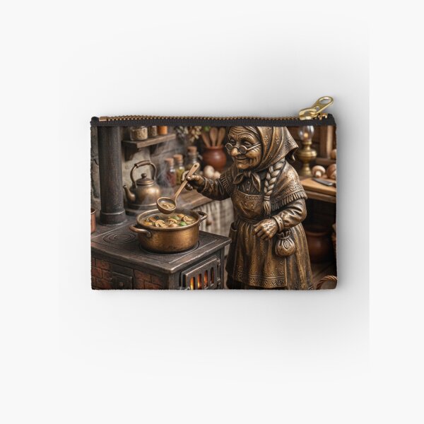 Item preview, Babcia Mushroom Soup Gnome Art Print – Cozy Grandma Gift, Poland Travel Decor designed and sold by Purrfecta.