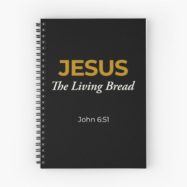 Item preview, JESUS The Living Bread — John 6:51 Christian Faith Design designed and sold by QuietRootStudio.
