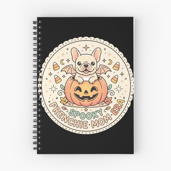 Item preview, Spooky Frenchie Mom Era Pumpkin French Bulldog Halloween Badge designed and sold by TeNovaStudio ⭐⭐⭐⭐⭐.