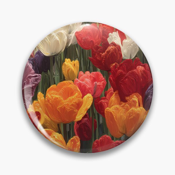 Item preview, Tulips Botanical Wall Art Colorful Flower Painting designed and sold by AutoPopStudio.