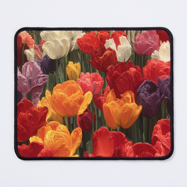Item preview, Tulips Botanical Wall Art Colorful Flower Painting designed and sold by AutoPopStudio.