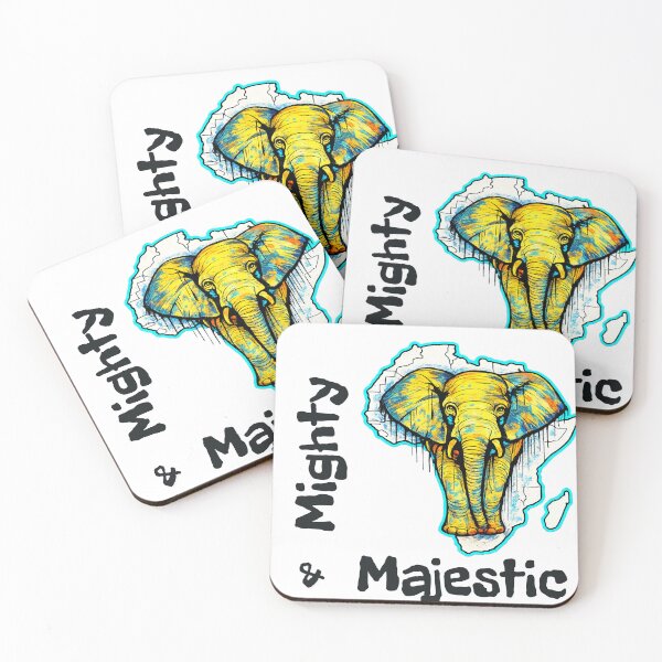 Item preview, Mighty & Majestic – Elephant Street Art designed and sold by SidneiSampaioStudio.