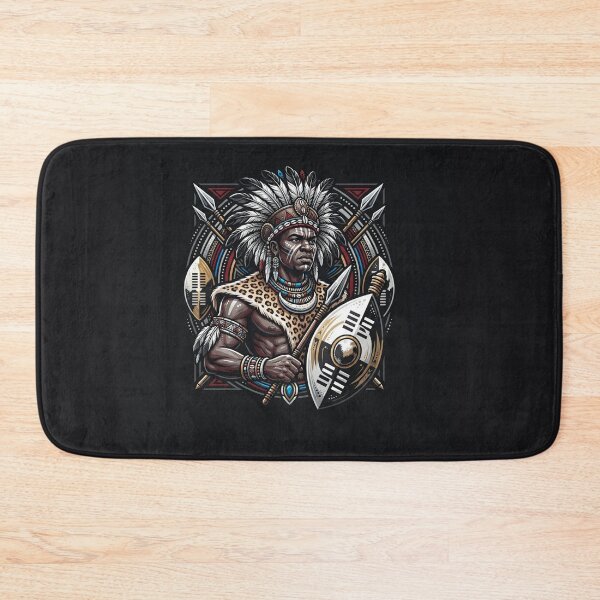 Item preview, Legendary African Warrior King Shaka Portrait designed and sold by Owcomm.