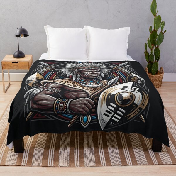 Item preview, Legendary African Warrior King Shaka Portrait designed and sold by Owcomm.