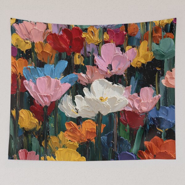 Item preview, Tulips Flower Garden Contemporary Wall Artwork designed and sold by AutoPopStudio.