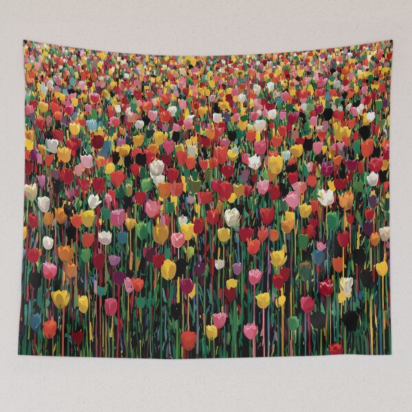 Item preview, Tulips Romantic Floral Art Beautiful Botanical Painting designed and sold by AutoPopStudio.