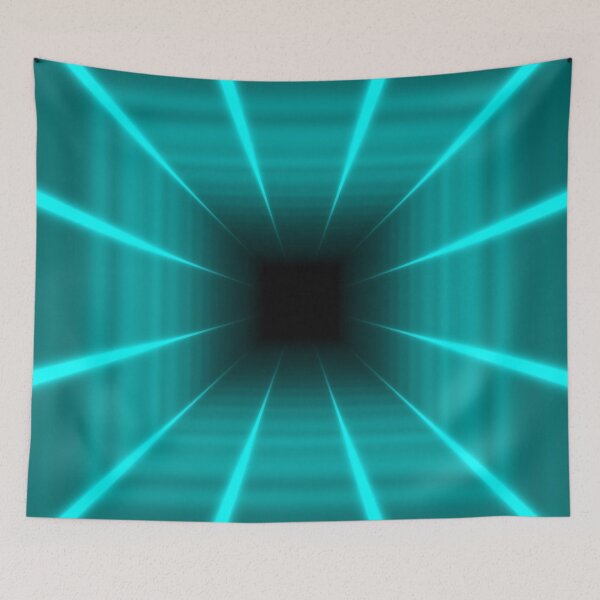 Item preview, Cyan Square Tunnel designed and sold by Electric Shock!! Design.