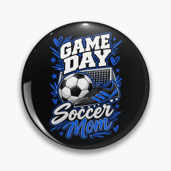 Item preview, Game Day Soccer Mom Sports Cleat Ball Blue Graphic designed and sold by Whirx.